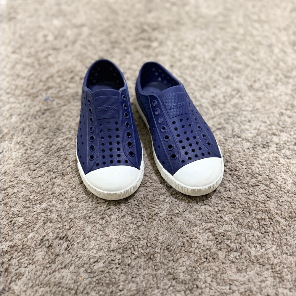 GUC navy blue Native shoes